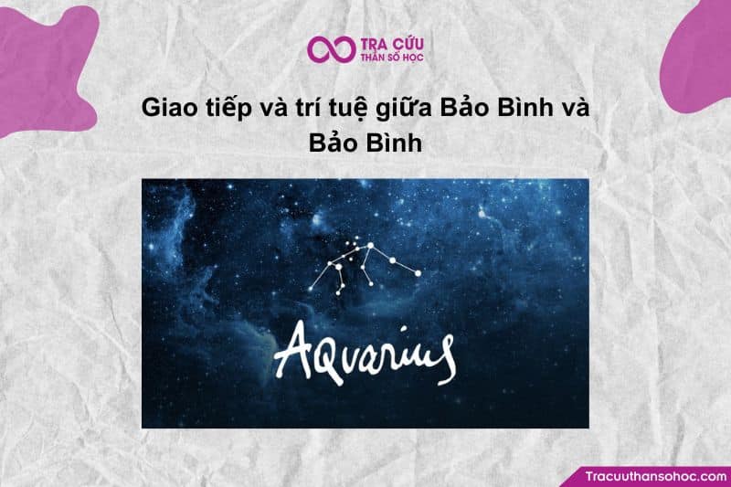 Giao tiếp và trí tuệ giữa Bảo Bình và Bảo Bình